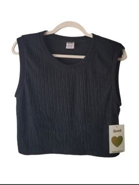 SUMMER SALE! - NWT - Black Ribbed Sleeveless Top
